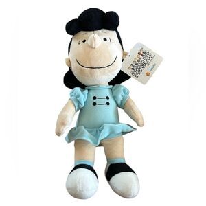 Peanuts Plush Lucy Doll Hawaii 11” Blue White New with Tags!